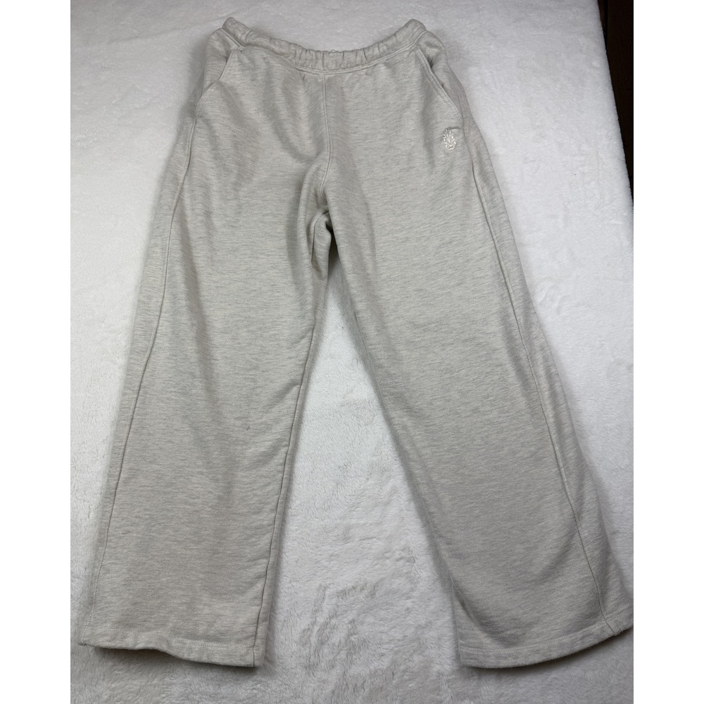 FP Movement Gray Wide Leg Sweatpants Small Drawstring Lounge Pants